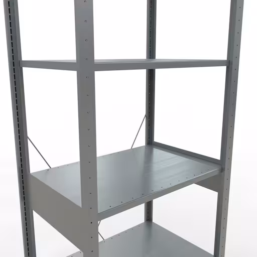 Scaffale base, scaffale, sistema a innesto MULTIplus150, 2500 x 750 x 500 mm (AxLxP), 6 ripiani, traversa, zincato della categoria scaffale base con GTIN 4004514204868 Scaffale base, scaffale, sistema a innesto MULTIplus150, 2500 x 750 x 500 mm (AxLxP), 6 ripiani, traversa, zincato della marca Schulte Lagertechnik della gamma dei sistemi a innesto