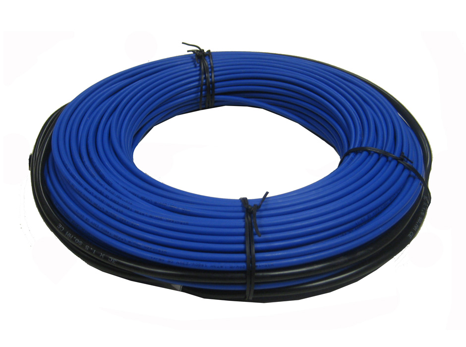 Câble chauffant Warmup WIS de 103,5 m de long, 2070 W, 20 W/m, pour installation dans une chape en béton, marque Warmup Conducteur chauffant WarmUp 20W/m pour installation dans une chape en béton pour usage extérieur, de la gamme de chauffage au sol WarmUp, référence WIS2070