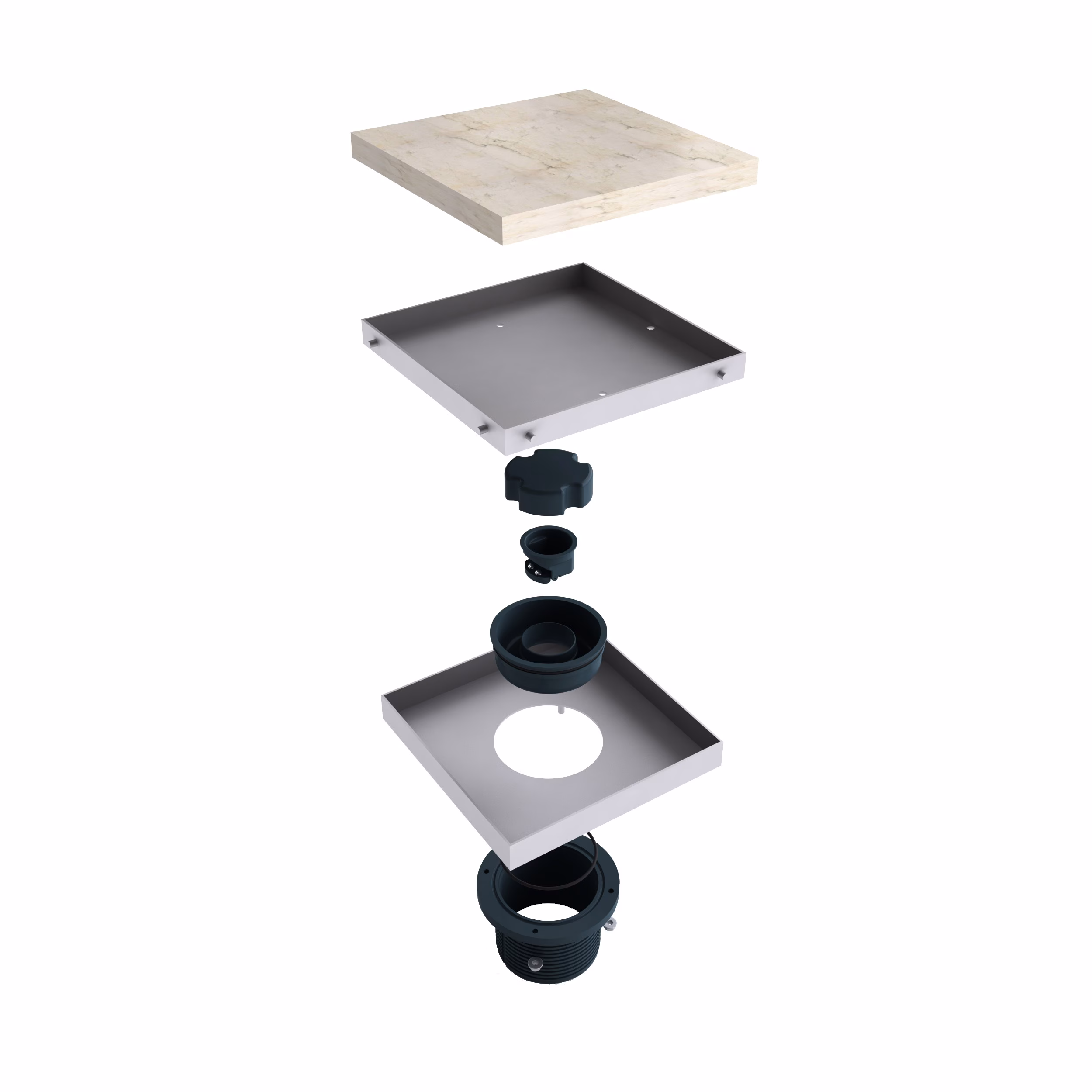 MERT piano di drenaggio 20x20cm design "FLIESEN"