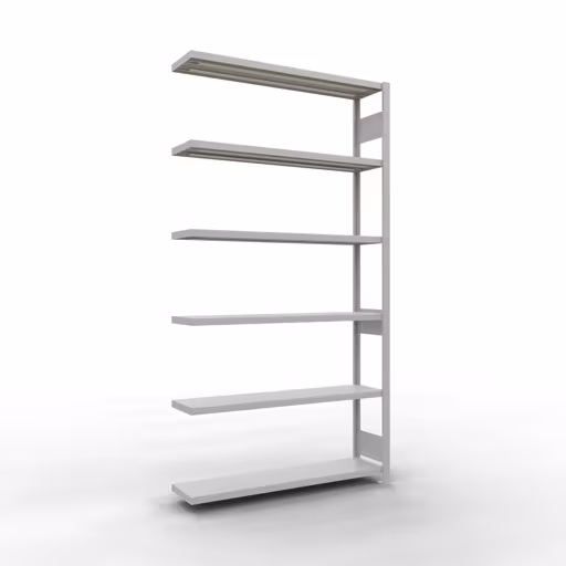 Figura n. 14 dell'articolo scaffale aggiuntivo, scaffale, sistema a innesto MULTIplus250, 2500 x 1300 x 300 mm (AxLxP), 6 ripiani, barre longitudinali, RAL 7035 grigio chiaro del gruppo di prodotti sistema a innesto della marca Schulte Lagertechnik