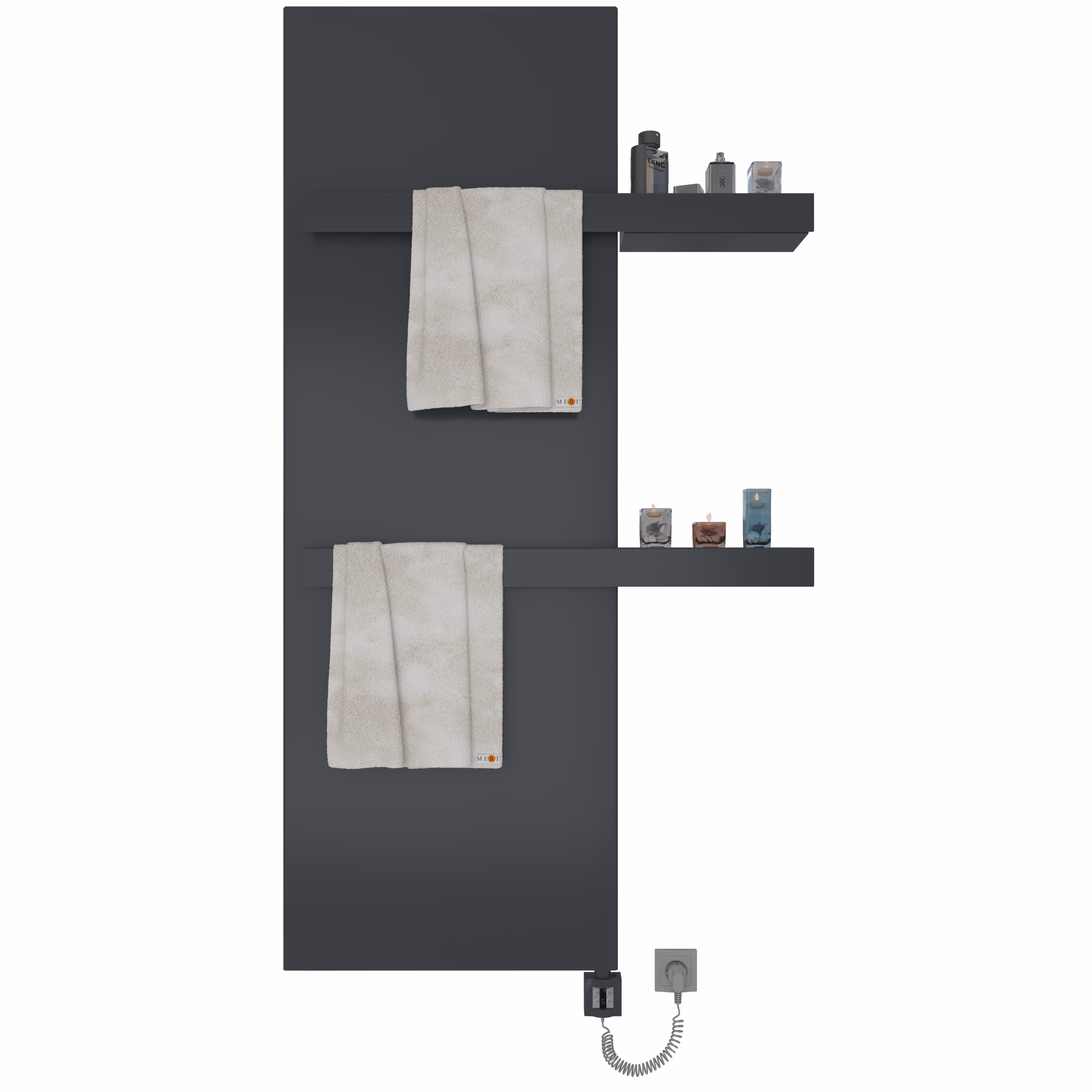 Ohne Text 5441693607349046154 MERT Design Cover - Couverture pour anciens radiateurs de salle de bains de 400x1200 mm, anthracite