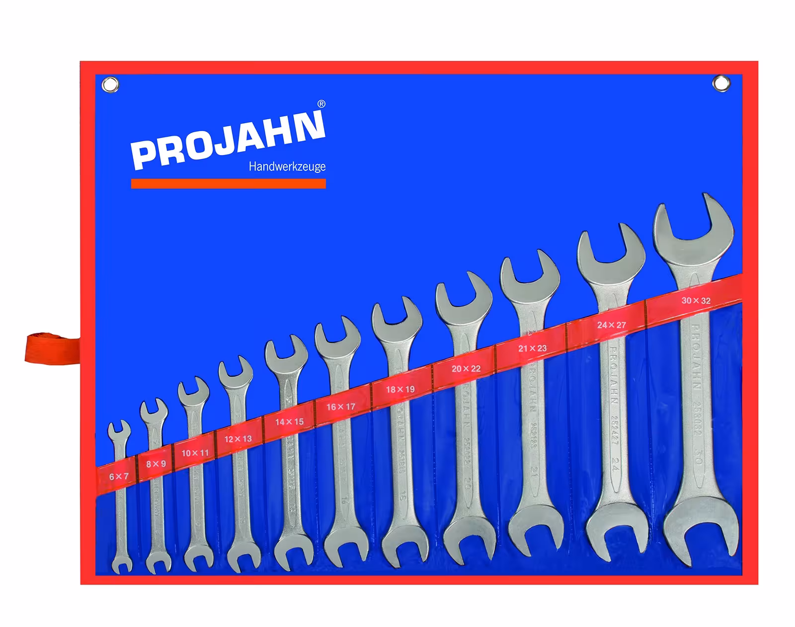 Set chiavi doppia forchetta 11 pezzi 6 x 7 - 8 x 9 - 10 x 11 - 12 x 13 - 14 x 15 - 16 x 17 - 18 x 19 - 20 x 22 - 21 x 23 - 24 x 27 - 30 x 32 mm da PROJAHN Set chiavi a doppia forchetta 11 pezzi 6 x 7 - 8 x 9 - 10 x 11 - 12 x 13 - 14 x 15 - 16 x 17 - 18 x 19 - 20 x 22 - 21 x 23 - 24 x 27 - 30 x 32 mm , chiave inglese, Articolo n. 4411