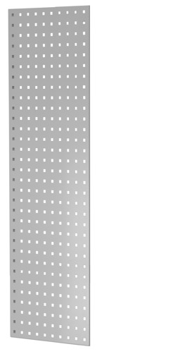 Immagine aggiuntiva dell'articolo Pannello laterale in lamiera forata, 90 x 1250 x 400 mm (A x P), RAL 7035 grigio luce dagli accessori
