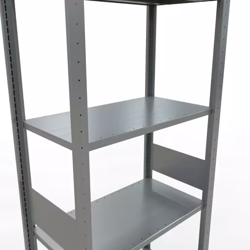 Représentation supplémentaire de l'article étagère de base, étagère à étagères, système enfichable MULTIplus150, 3000 x 750 x 400 mm, 7 étagères, galvanisé à partir de l'étagère de base