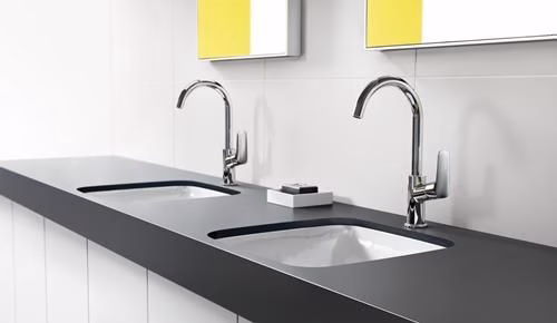 Hansgrohe LOGIS 210 Miscelatore monocomando per lavabo con bocca girevole da 15 mm di diametro e scarico a scomparsa G 1 1/4" cromo