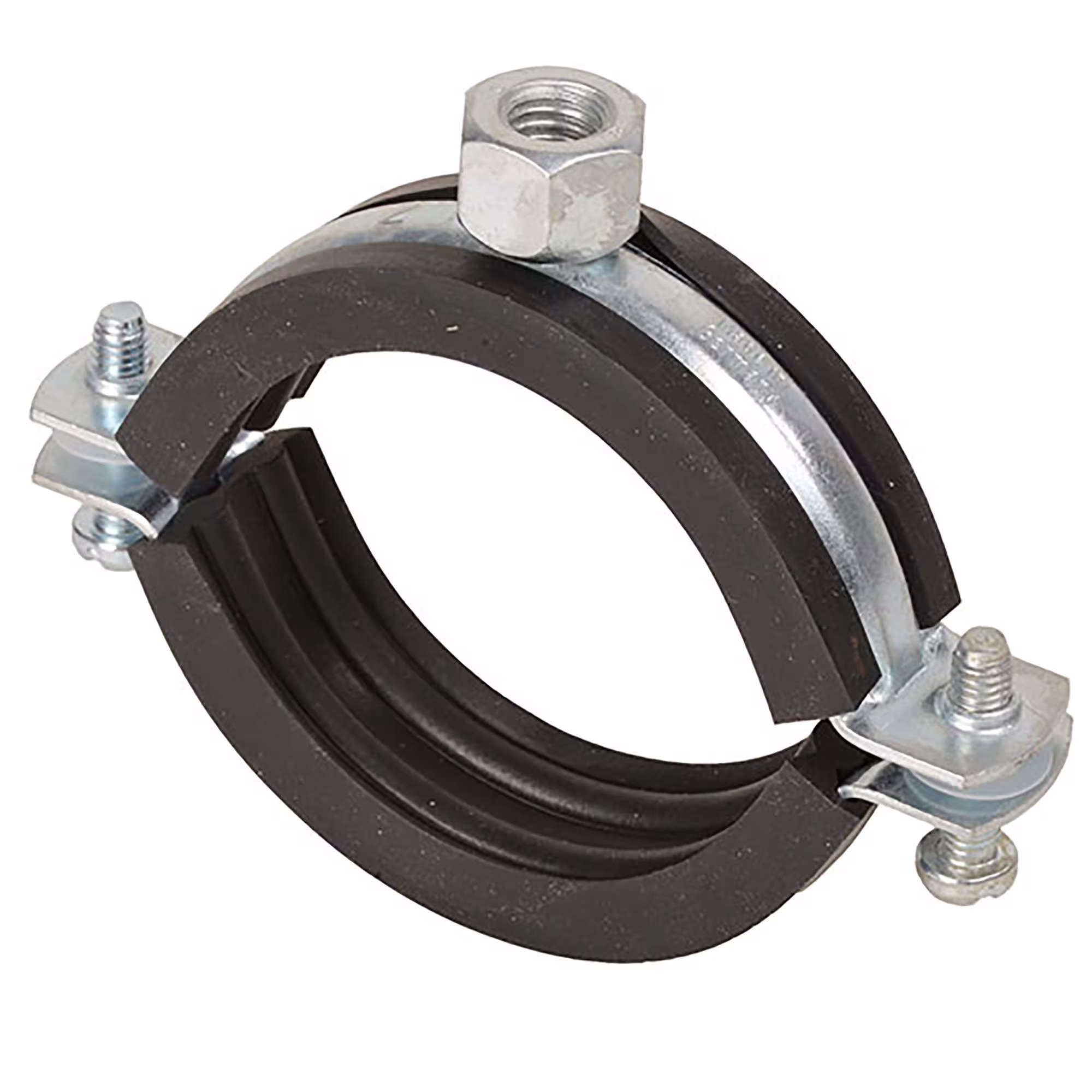 Schraubrohrschelle Original M8 20-25mm (1/2") verzinkt mit Einlage von der Marke Fixotec aus der Produktreihe Rohrschellen