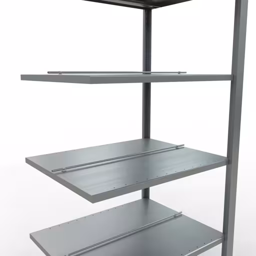 Figure n° 13 de l'article étagère complémentaire, étagère de bureau, système enfichable MULTIplus150, 2000 x 750 x 600 mm, 6 étagères, galvanisées, avec butée centrale de la gamme d'étagères de bureau de Schulte Lagertechnik