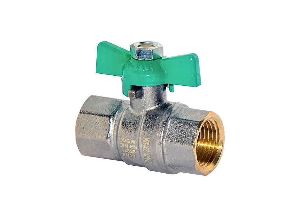 Produktbild 2100823 Vannes à bille pour eau potable, poignée à manette FF-IG