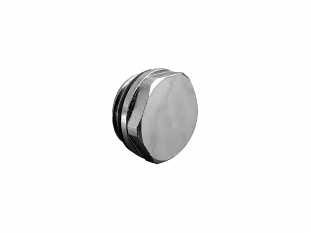 Bouchon borgne PURMO pour radiateur tubulaire 1/2", nickelé, modèle de la catégorie accessoires d'installation avec numéro d'article AZ13DZ881010600