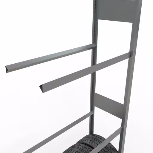 Immagine del prodotto n. 12 dell'articolo Scaffale aggiuntivo, portaruote/pneumatici, 4500 x 900 x 400 mm, zincato, 6 livelli di stoccaggio con carico dello scomparto di 150 kg per livello Figura n. 12 dell'articolo scaffale aggiuntivo, scaffale per ruote/pneumatici, 4500 x 900 x 400 mm, zincato, 6 livelli di stoccaggio dal gruppo di prodotti scaffali della marca Schulte Lagertechnik