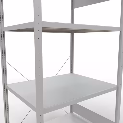 Étagère de base, étagère, système enfichable MULTIplus330, 2000 x 1000 x 800 mm, 5 étagères, RAL 7035 gris clair de la marque Schulte Lagertechnik de la gamme de produits du système enfichable