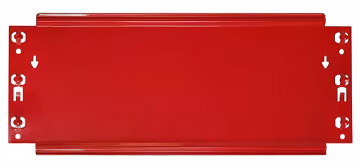 Une autre vue de l'article Barre de profondeur MULTIplus enfichable, profondeur 500 mm, rouge feu RAL 3000 de la catégorie étagère de bureau