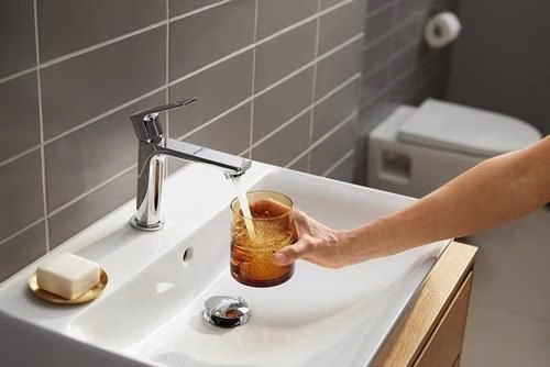 Detailbild 4051370 Hansgrohe Einhebel-Waschtischmischer REBRIS E 110 CoolStart ohne Ablaufgarnitur chrom