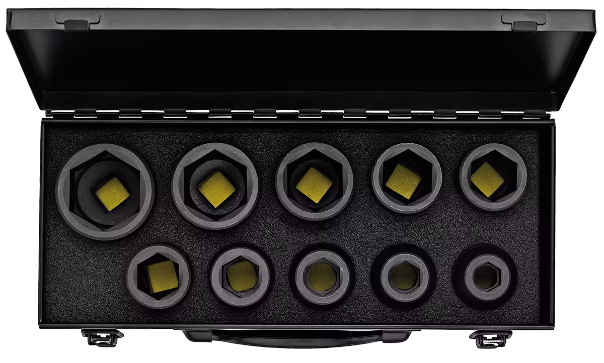 Set di bussole per avvitatori a impulsi 3/4", 10 pezzi, ELORA-791 S10/A della categoria Set di bussole per avvitatori a impulsi 3/4" con l'articolo n. 0791601005100