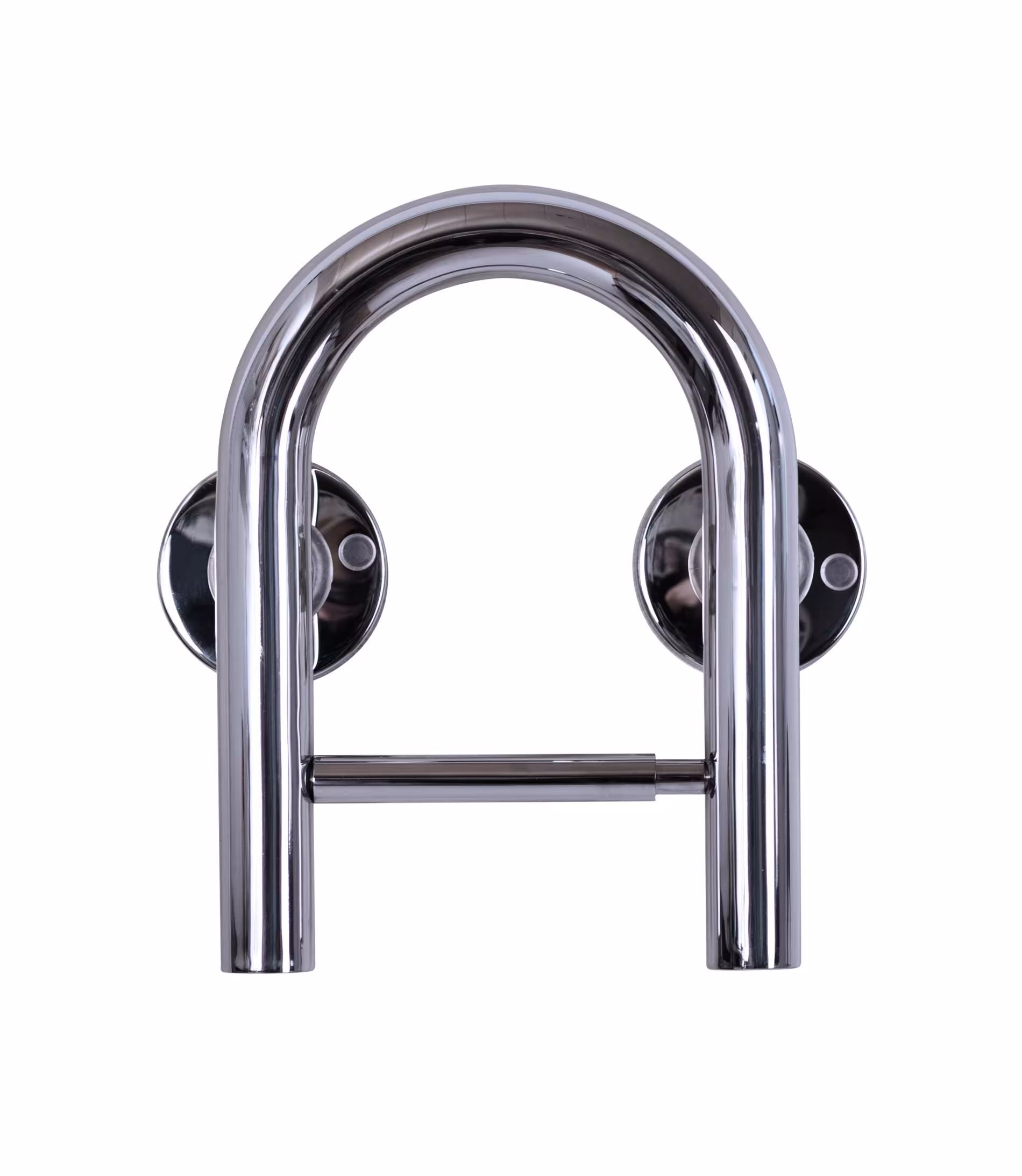 Barre d'appui pour toilettes Uwe, couleur chrome, avec support de papier toilette, en acier inoxydable de Ridder de la catégorie équipement de salle de bain et sanitaire