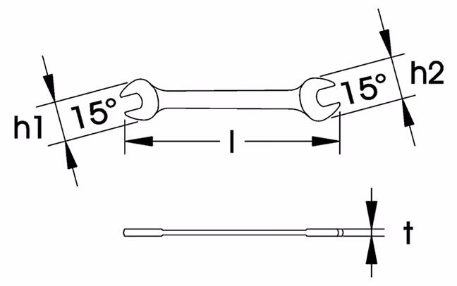 Achetez l'article clé à fourche double DIN 3110, ELORA-100 chez qpool24 Clé à fourche double DIN 3110, ELORA-100 de la marque ELORA de la catégorie clés à fourche