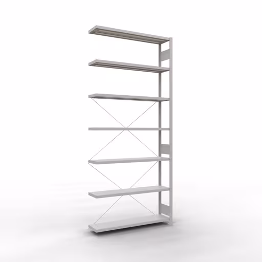 Ripiano aggiuntivo con sistema a innesto 3000x1300x300 mm, tipo 250 kg, grigio chiaro della marca Schulte Lagertechnik dalla gamma di prodotti Sistema a innesto