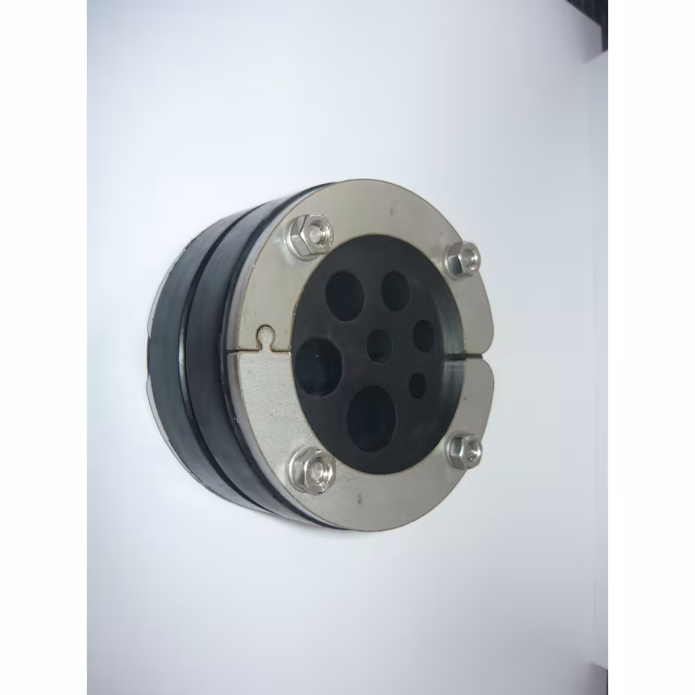 Pressio 4 cavi FISSI, gomma EPDM 1x40mm, piastre di pressione V2A, viti V2A, dadi V4A, guarnizione dello spazio anulare, articolo n. 11010