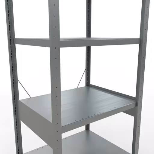 Étagère de base, étagère, système enfichable MULTIplus250, 2500 x 750 x 600 mm, 6 étagères, galvanisée de Schulte Lagertechnik de la gamme de produits du système enfichable