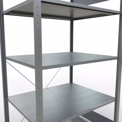 Image du produit n° 14 de l'article étagère de base, étagère, système enfichable MULTIplus150, 2000 x 1000 x 800 mm (HxLxP), 5 étagères, traverse, galvanisé Figure n° 14 de l'article étagère de base, système d'étagères enfichables MULTIplus150, 2000 x 1000 x 800 mm, 5 étagères, galvanisées du groupe de produits système enfichable de la marque Schulte Lagertechnik