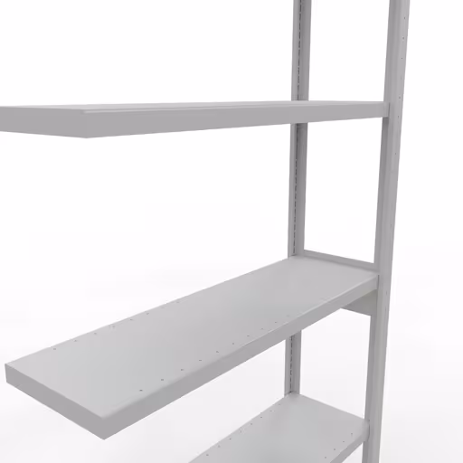 Scaffali aggiuntivi, scaffali, sistema a innesto MULTIplus250, 2500 x 1000 x 300 mm (AxLxP), 6 ripiani, barre longitudinali, RAL 7035 grigio chiaro di Schulte Lagertechnik con l'articolo n. 32836-LR
