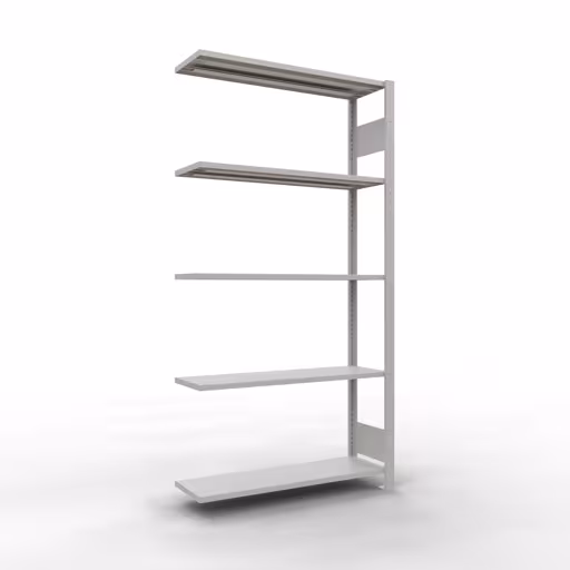 Rayonnage supplémentaire, étagère, système enfichable MULTIplus150, 2000 x 1000 x 300 mm, 5 étagères, gris clair RAL 7035 de Schulte Lagertechnik de la catégorie des systèmes enfichables