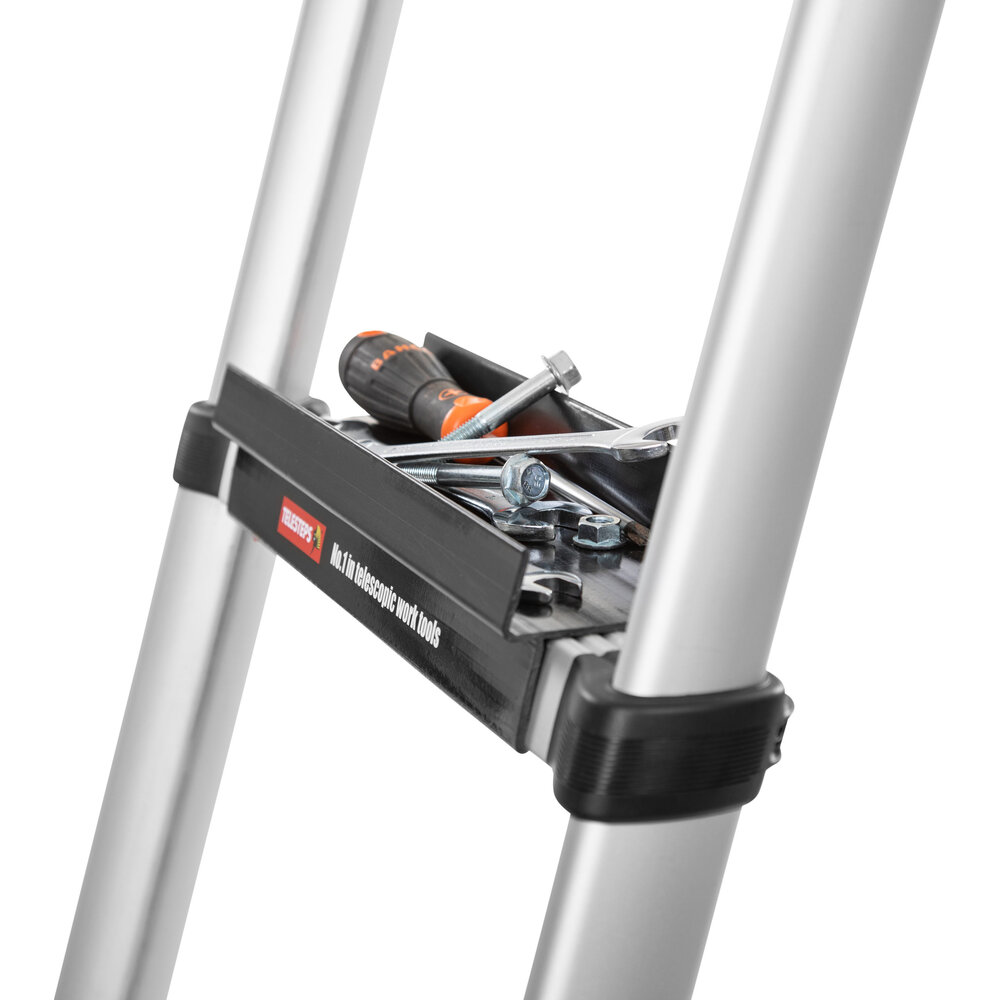 Vaschetta portautensili Munk per scala telescopica con montante ovale