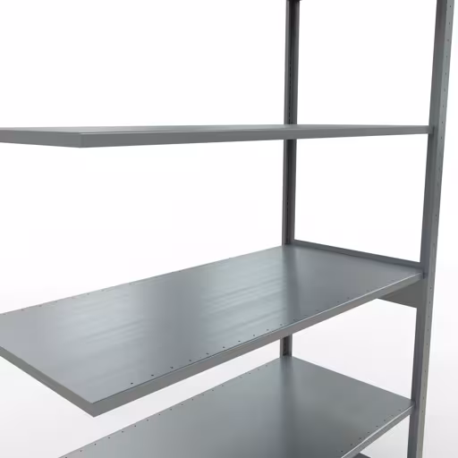 Rayonnage supplémentaire, rayonnage à étagères, système enfichable MULTIplus150, 2500 x 1300 x 600 mm, 6 tablettes, barre de longueur, galvanisé avec réf. 12766-130-LR , Étagère MULTIplus150 système enfichable, 2500 x 1300 x 600 mm, 6 étagères, galvanisée de Schulte Lagertechnik de la catégorie système enfichable