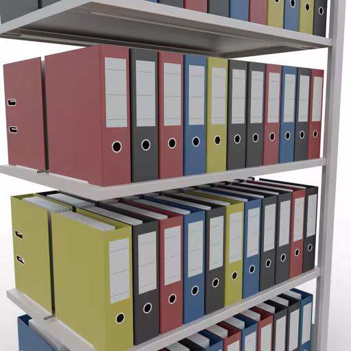 Produktbild Nr 16 des Artikels Anbauregal, Büro-Fachbodenregal Stecksystem MULTIplus150, 1800 x 1000 x 600 mm (HxBxT), 5 Fachböden, Längenriegel, mit Mittelanschlag, lichtgrau Abbildung Nr 16 des Artikels Anbauregal, Büro-Fachbodenregal Stecksystem MULTIplus150, 1800 x 1000 x 600 mm (HxBxT), 5 Fachböden, Längenriegel, mit Mittelanschlag, lichtgrau aus der Produktgruppe Büroregale von der Marke Schulte Lagertechnik