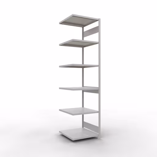 Figura n. 10 dell'articolo scaffale aggiuntivo, scaffale a scaffale, sistema a innesto MULTIplus250, 3000 x 750 x 800 mm, 7 ripiani, grigio chiaro RAL 7035 dal gruppo di prodotti sistema a innesto della marca Schulte Lagertechnik