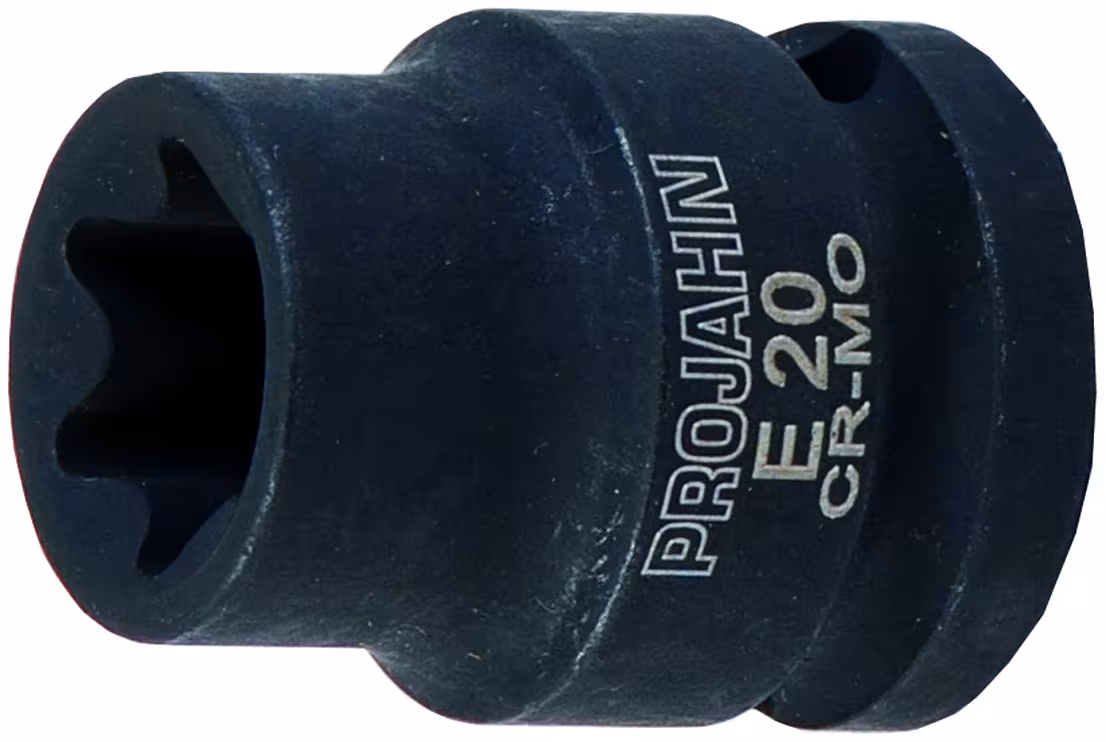 Douille à chocs externe 1/2" pouce TX E18 de PROJAHN Insert pour clé à douille à chocs E-TX 12.5, jeux de clés à douille et pièces détachées, réf. 384018