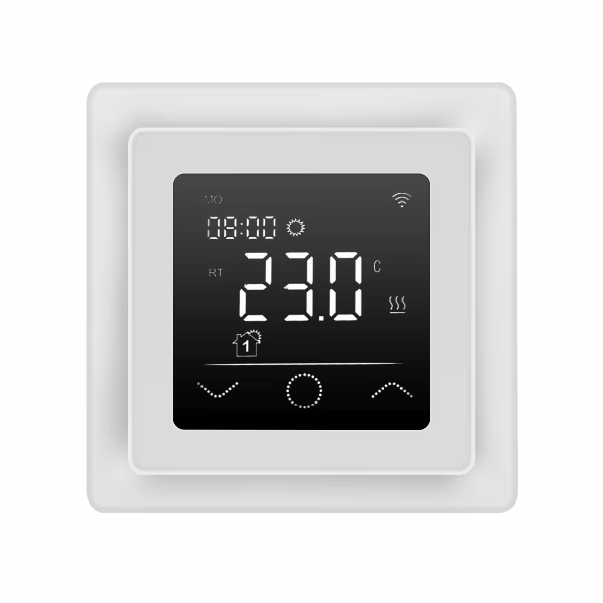Régulateur de température HoWaTech WLAN Touch 750 blanc | pour chauffage au sol électrique | application tuya de HoWaTech avec le numéro d'article. 906042