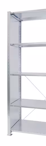 Structure en tôle pleine à profil en T MULTIplus 2000x300 mm, galvanisée, préassemblée par Schulte Lagertechnik de la catégorie étagères de bureau