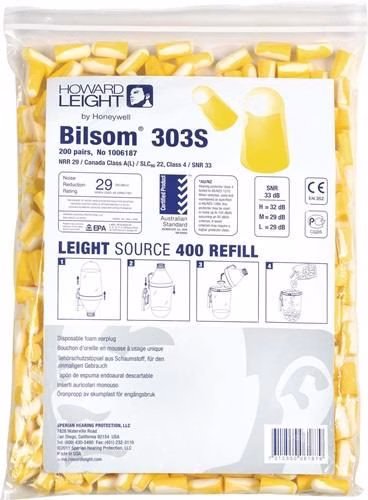 Gehörschutzstöpsel Bilsom 303S EN 352-2 SNR 32 dB Nachfüllpack 200 Paar/Pack,Größe S aus der Kategorie Gehörschutzstöpsel mit der Teilenummer 4000370328