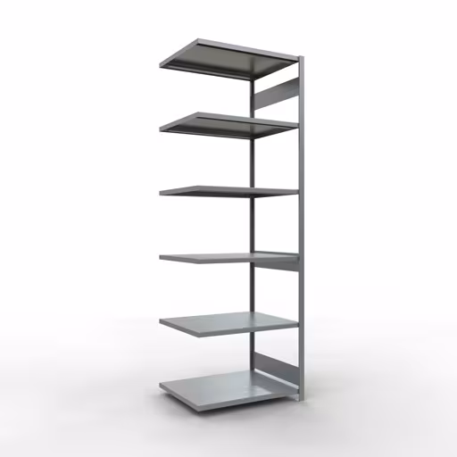 Scaffali aggiuntivi, scaffali, sistema a innesto MULTIplus250, 3000 x 1000 x 800 mm (AxLxP), 7 ripiani, barre longitudinali, zincato di Schulte Lagertechnik Scaffale aggiuntivo, scaffale, sistema a innesto MULTIplus250, 3000 x 1000 x 800 mm (AxLxP), 7 ripiani, barra longitudinale, zincato, ripiano aggiuntivo, articolo n. 12987-LR