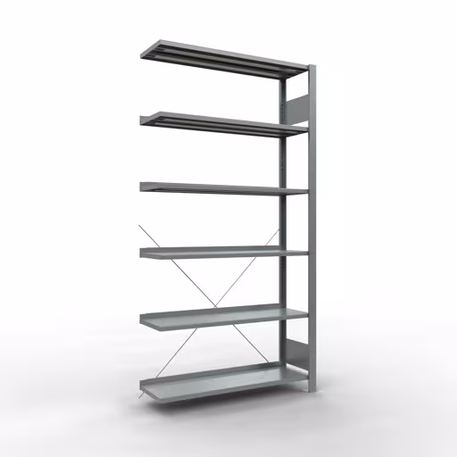 Figura n. 13 dell'articolo scaffali componibili, scaffali per ufficio, sistema a innesto MULTIplus85, 2000 x 1000 x 300 mm, 6 ripiani, zincati, del gruppo di prodotti scaffali per ufficio della marca Schulte Lagertechnik
