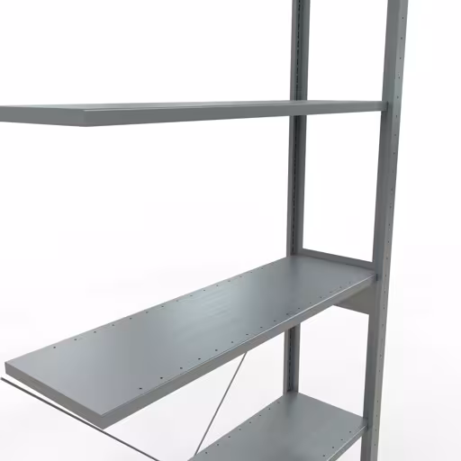 Figura n. 15 dell'articolo scaffale aggiuntivo, scaffale a scaffale, sistema a innesto MULTIplus150, 2500 x 1000 x 300 mm (AxLxP), 6 ripiani, traversa, zincato del gruppo di prodotti sistema a innesto della marca Schulte Lagertechnik