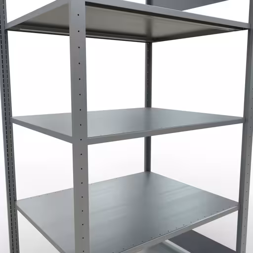 Immagine del prodotto n. 6 dell'articolo scaffale base, scaffale, sistema a innesto MULTIplus150, 2000 x 1000 x 800 mm (AxLxP), 5 ripiani, barre longitudinali, zincato dalla gamma di prodotti del sistema a innesto della marca Schulte Lagertechnik
