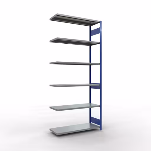 Figure n° 15 de l'article, Étagère MULTIplus250 système enfichable, 3000 x 1300 x 500 mm, 7 étagères, RAL 5010 bleu gentiane/galvanisé du groupe de produits système enfichable de Schulte Lagertechnik