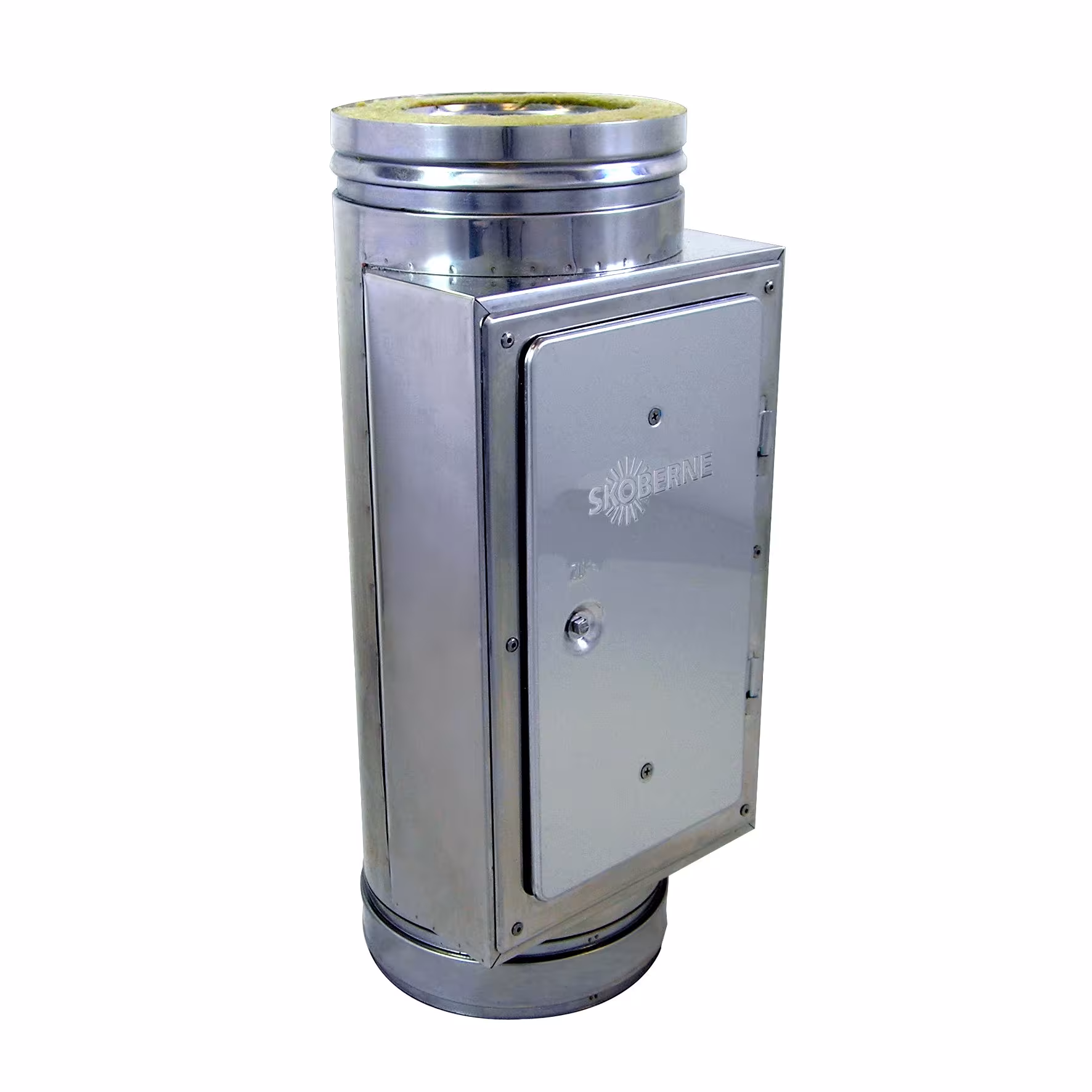 Elemento di ispezione FU DW a doppia parete D550 lunghezza 500 mm con fascetta di serraggio di Skoberne Elemento d'ispezione FU DW a doppia parete D550 lunghezza 500 mm con fascetta di serraggio della categoria impianto di scarico in acciaio inox a doppia parete con l'articolo n. 671362