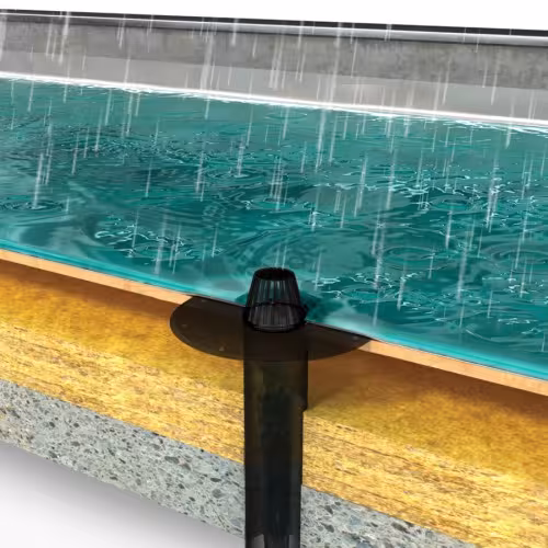 Scarichi verticali per tetti e balconi Flavent DN 75, con flangia in PVC rigido della categoria Passaggi sul tetto non isolati con GTIN 4027822461150 Scarichi verticali per tetti e balconi Flavent della marca Klöber nella categoria Passaggi per tetti non isolati