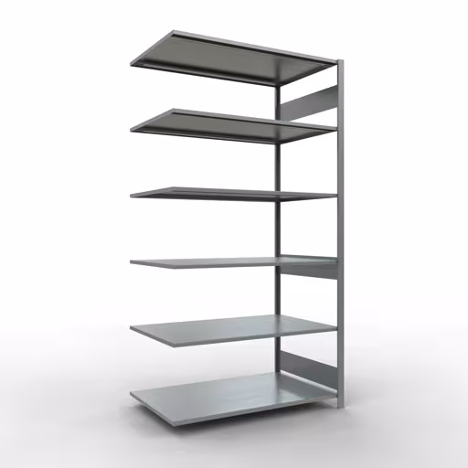 Scaffali componibili, scaffali, sistema a innesto MULTIplus150, 2500 x 1300 x 800 mm (AxLxP), 6 ripiani, barre longitudinali, zincato della marca Schulte Lagertechnik della gamma dei sistemi a innesto