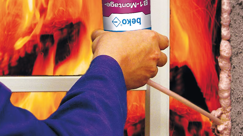 beko B1-mousse de montage 750 ml pour pistolet NBS Person, Kamin, Drinnen, Feuer, Flamme