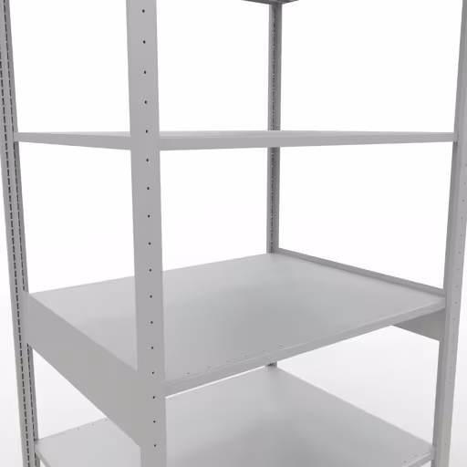Immagine del prodotto n. 6 dell'articolo scaffale base, sistema a innesto per ripiani MULTIplus150, 2500 x 1000 x 800 mm, 6 ripiani, RAL 7035 grigio chiaro dalla gamma di prodotti per sistemi a innesto della marca Schulte Lagertechnik