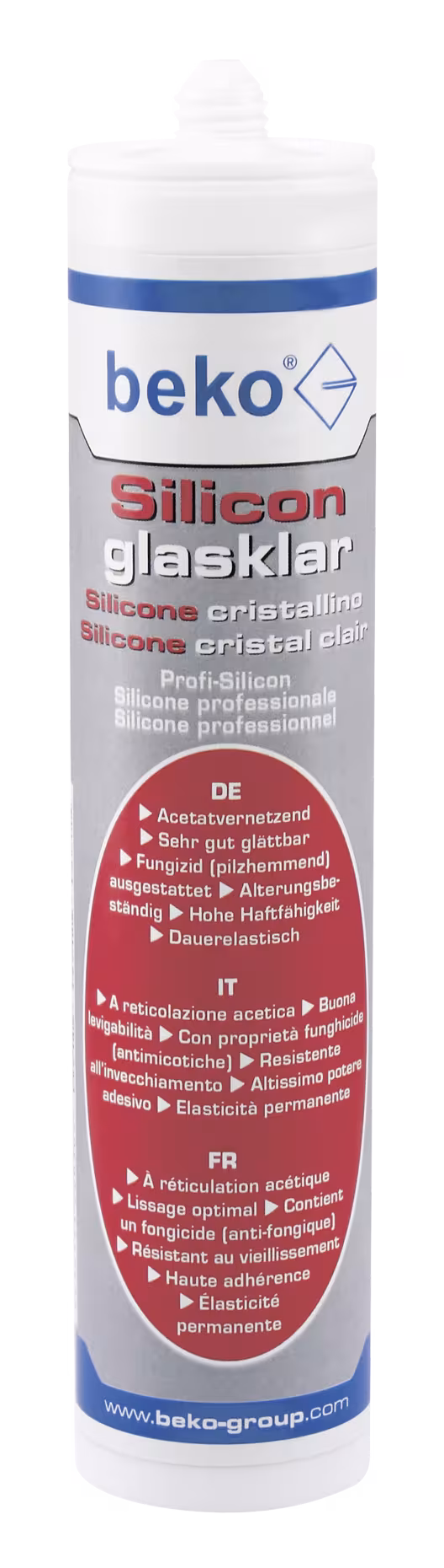 Silicone cristallino - trasparente 310 ml di Beko Silicone cristallino - trasparente 310 ml dalla categoria silicone con articolo n. 225 310 01