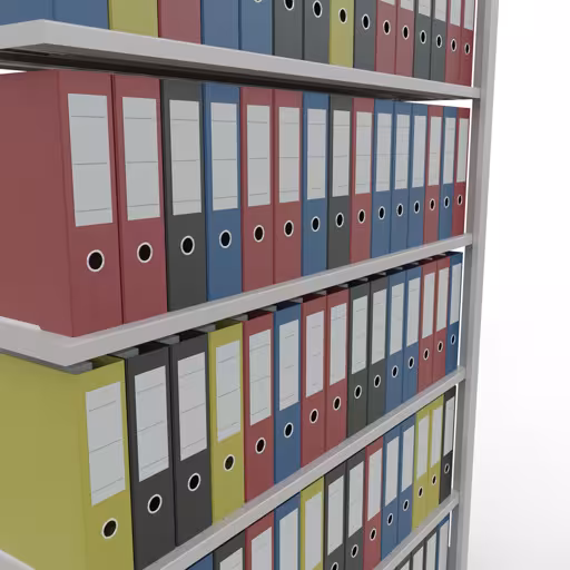 Image supplémentaire de l'article Étagère rapportée, étagère de bureau, système enfichable MULTIplus85, 2300 x 1300 x 300 mm, 7 tablettes, gris clair du système enfichable