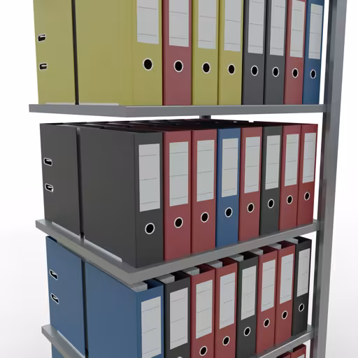 Étagère supplémentaire, étagère de bureau, système enfichable MULTIplus150, 2000 x 750 x 600 mm, 6 étagères, galvanisée, de Schulte Lagertechnik de la catégorie étagères de bureau