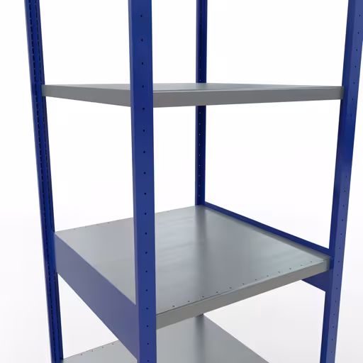 Image du produit n° 14 de l'article étagère de base, étagère, système enfichable MULTIplus250, 3000 x 750 x 800 mm, 7 étagères, barre de longueur, RAL 5010 bleu gentiane/galvanisé/galvanisé Figure n° 14 de l'article étagère de base, étagère, système enfichable MULTIplus250, 3000 x 750 x 800 mm, 7 étagères, RAL 5010 bleu gentiane/galvanisé/galvanisé du groupe de produits système enfichable de Schulte Lagertechnik