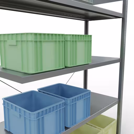 Figure n° 14 de l'article étagère supplémentaire pour système enfichable 2000x1300x500 mm, type 250 kg, galvanisée du groupe de produits système enfichable de la marque Schulte Lagertechnik