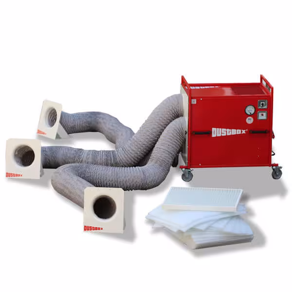 Pacchetto DustBox Plus 6000, deumidificazione, ventilazione, purificazione dell'aria, articolo n. Pacchetto Plus 6000